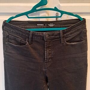Old Navy Women's Charcoal Kicker Boot Cut Hi-rise Jeans